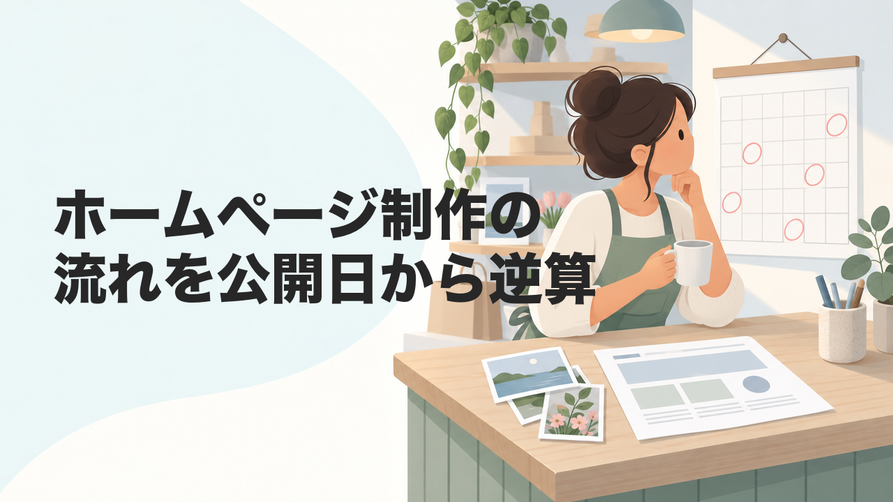 ホームページ制作の流れを公開日から逆算｜依頼時期・準備・修正日数を解説