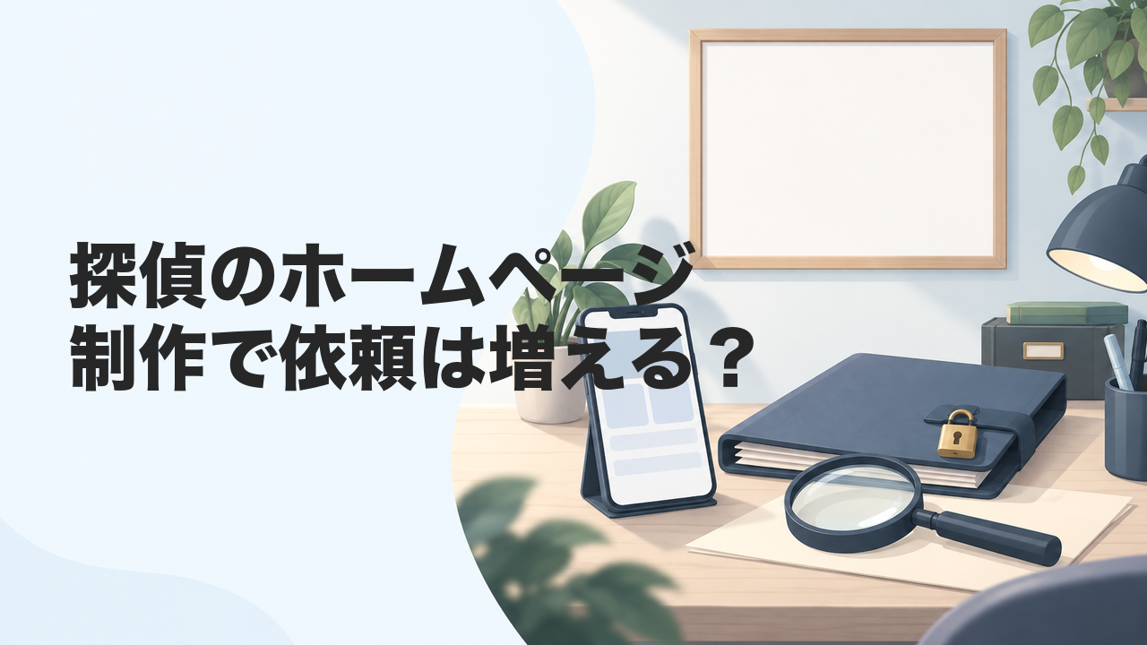 探偵のホームページ制作で依頼は増える？料金表示と標識の要点を解説
